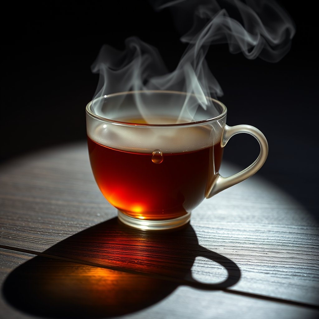 Ghost Pottery: Absent Teacup � a cup made of smoke casting a real shadow